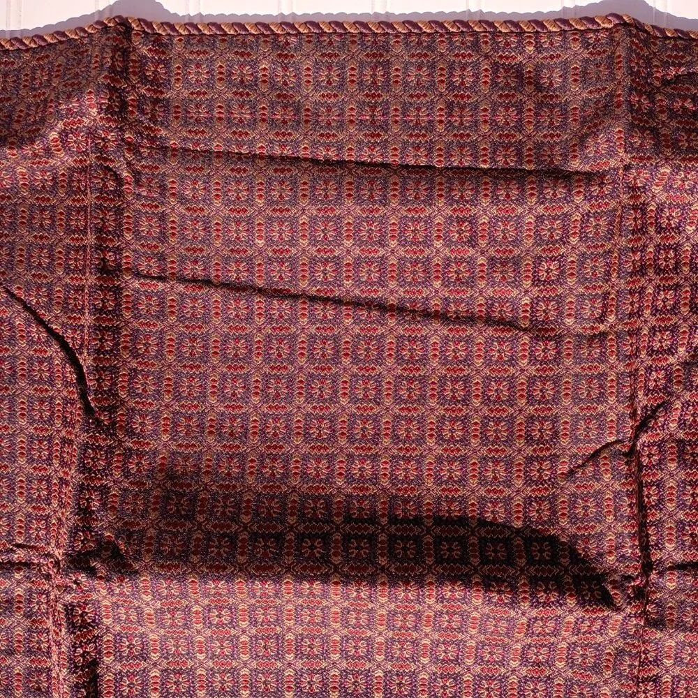 Vintage Pair of WAMSUTTA Euro Shams Hermitage Brown Maroon European Pillow NWT